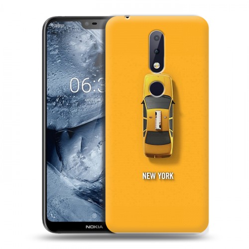 Дизайнерский пластиковый чехол для Nokia 6.1 Plus Нью-Йорк