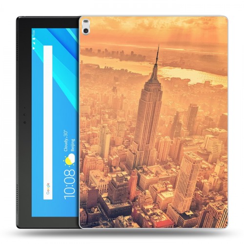 Дизайнерский силиконовый чехол для Lenovo Tab 4 10 Plus Нью-Йорк