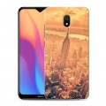 Дизайнерский силиконовый с усиленными углами чехол для Xiaomi RedMi 8A Нью-Йорк