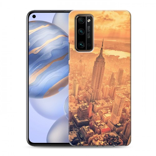 Дизайнерский силиконовый с усиленными углами чехол для Huawei Honor 30 Нью-Йорк