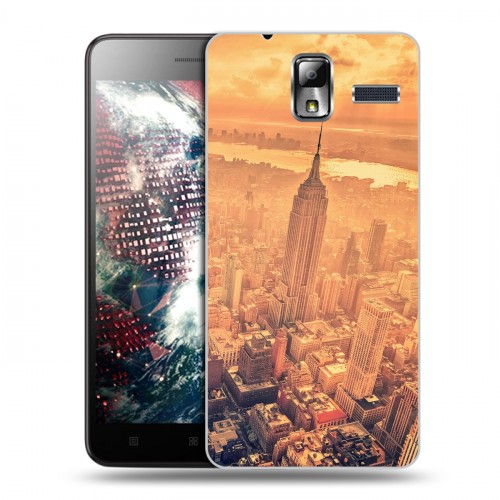 Дизайнерский силиконовый чехол для Lenovo S580 Ideaphone Нью-Йорк