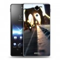 Дизайнерский пластиковый чехол для Sony Xperia TX Нью-Йорк