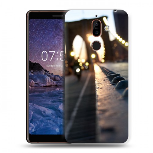 Дизайнерский пластиковый чехол для Nokia 7 Plus Нью-Йорк