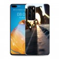 Дизайнерский силиконовый с усиленными углами чехол для Huawei P40 Нью-Йорк