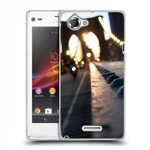 Дизайнерский пластиковый чехол для Sony Xperia L Нью-Йорк