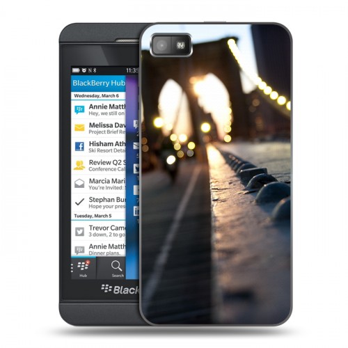 Дизайнерский пластиковый чехол для BlackBerry Z10 Нью-Йорк