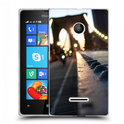 Дизайнерский пластиковый чехол для Microsoft Lumia 435 Нью-Йорк