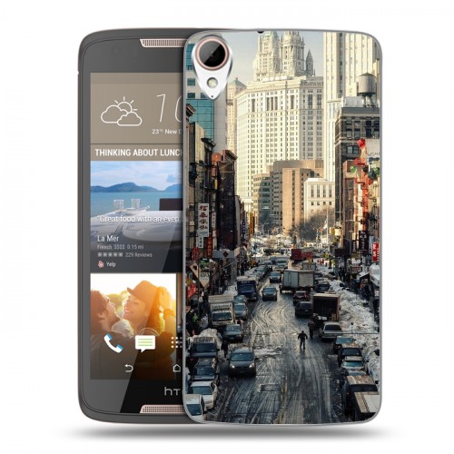 Дизайнерский силиконовый чехол для HTC Desire 828 Нью-Йорк