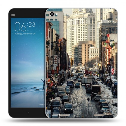 Дизайнерский силиконовый чехол для Xiaomi Mi Pad 2 Нью-Йорк