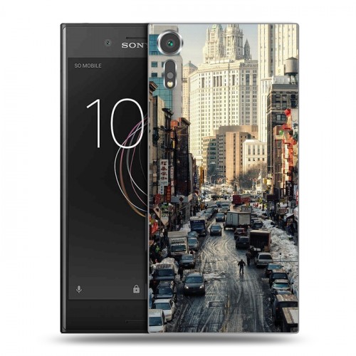 Дизайнерский пластиковый чехол для Sony Xperia XZs Нью-Йорк