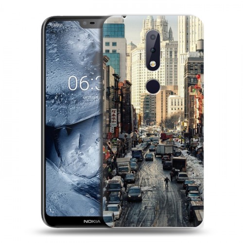 Дизайнерский пластиковый чехол для Nokia 6.1 Plus Нью-Йорк