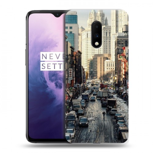 Дизайнерский пластиковый чехол для OnePlus 7 Нью-Йорк