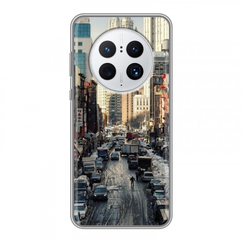 Дизайнерский силиконовый чехол для Huawei Mate 50 Pro Нью-Йорк