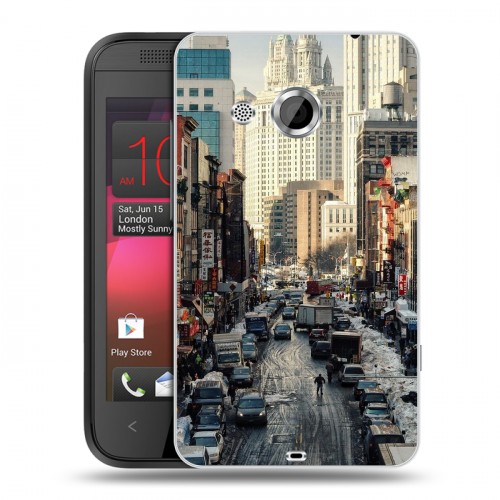 Дизайнерский пластиковый чехол для HTC Desire 200 Нью-Йорк