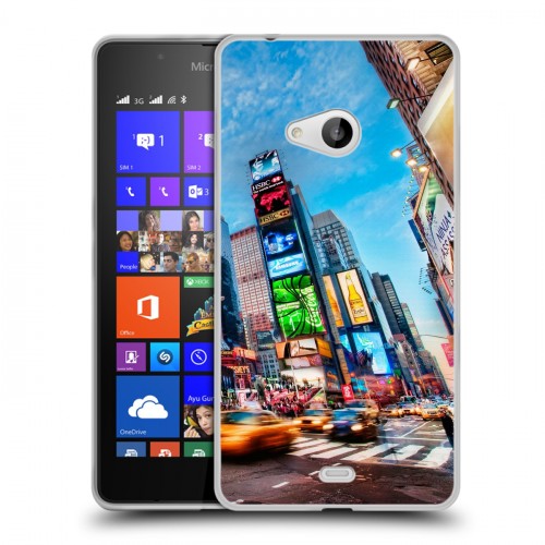 Дизайнерский пластиковый чехол для Microsoft Lumia 540 Нью-Йорк