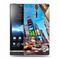 Дизайнерский пластиковый чехол для Sony Xperia S Нью-Йорк