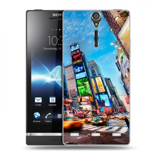 Дизайнерский пластиковый чехол для Sony Xperia S Нью-Йорк