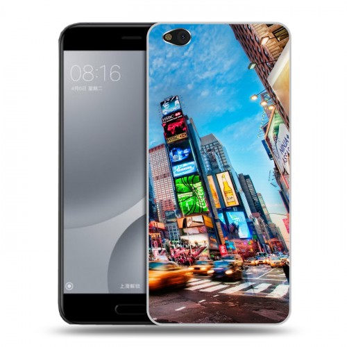 Дизайнерский пластиковый чехол для Xiaomi Mi5C Нью-Йорк