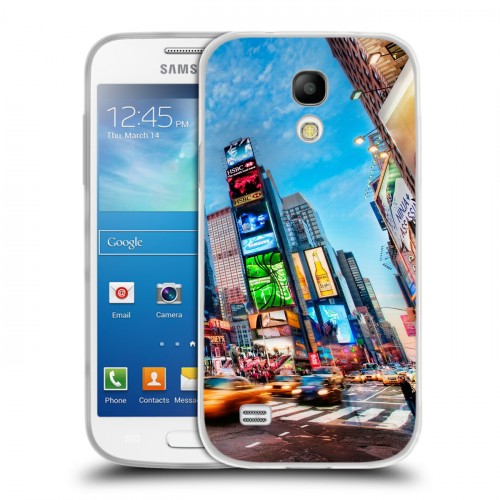 Дизайнерский пластиковый чехол для Samsung Galaxy S4 Mini  Нью-Йорк