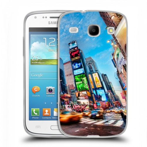 Дизайнерский пластиковый чехол для Samsung Galaxy Core Нью-Йорк