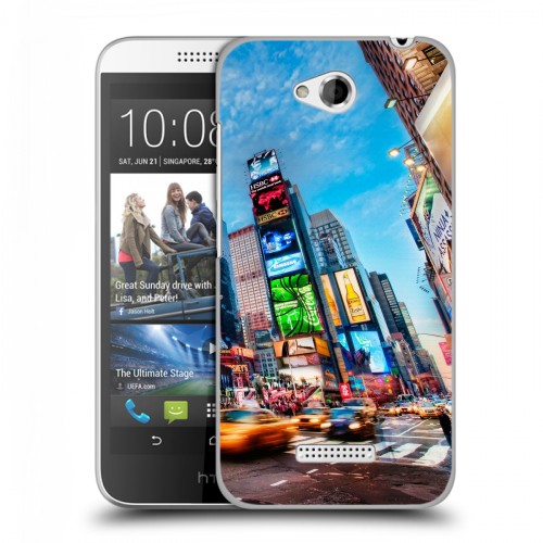 Дизайнерский пластиковый чехол для HTC Desire 616 Нью-Йорк