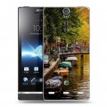 Дизайнерский пластиковый чехол для Sony Xperia S амстердам