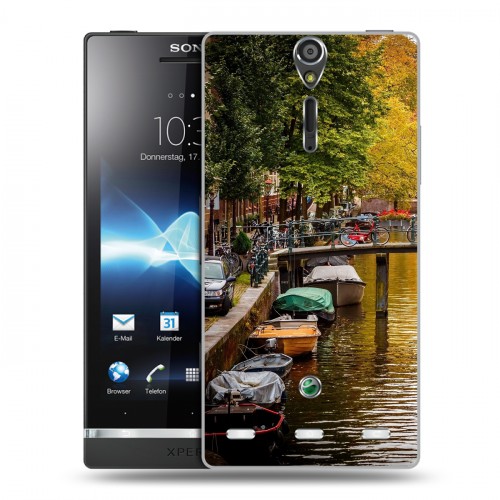 Дизайнерский пластиковый чехол для Sony Xperia S амстердам