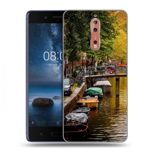 Дизайнерский пластиковый чехол для Nokia 8 амстердам