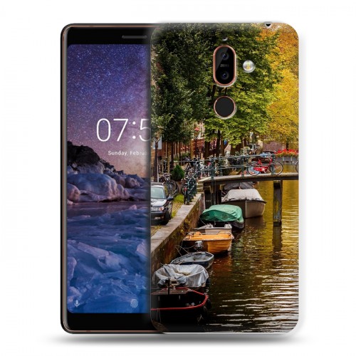 Дизайнерский пластиковый чехол для Nokia 7 Plus амстердам