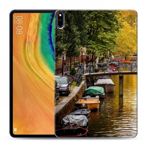 Дизайнерский силиконовый чехол для Huawei MatePad Pro амстердам