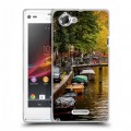 Дизайнерский пластиковый чехол для Sony Xperia L амстердам