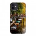Дизайнерский силиконовый чехол для Iphone 12 амстердам