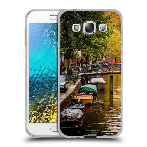 Дизайнерский пластиковый чехол для Samsung Galaxy E5 амстердам