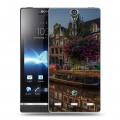 Дизайнерский пластиковый чехол для Sony Xperia S амстердам