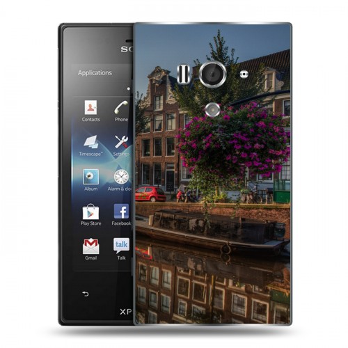 Дизайнерский пластиковый чехол для Sony Xperia acro S амстердам