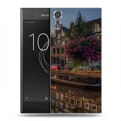 Дизайнерский пластиковый чехол для Sony Xperia XZs амстердам