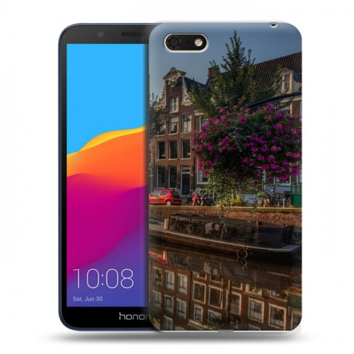 Дизайнерский пластиковый чехол для Huawei Honor 7A амстердам