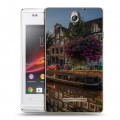 Дизайнерский пластиковый чехол для Sony Xperia E амстердам