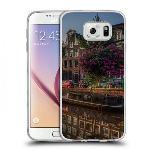 Дизайнерский пластиковый чехол для Samsung Galaxy S6 амстердам