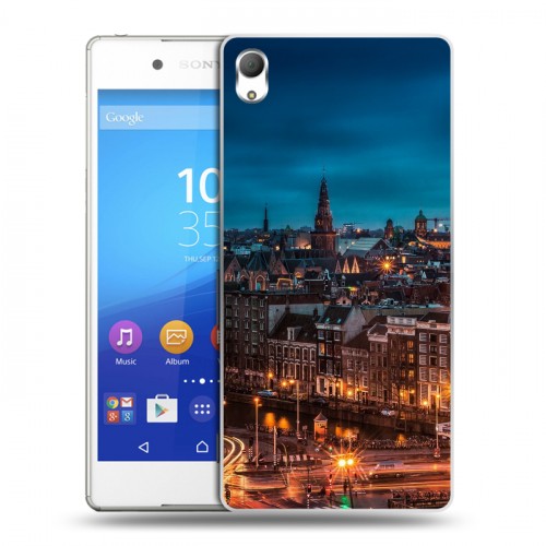 Дизайнерский пластиковый чехол для Sony Xperia Z3+ амстердам