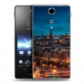 Дизайнерский пластиковый чехол для Sony Xperia TX амстердам