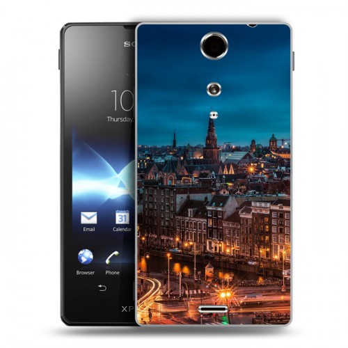 Дизайнерский пластиковый чехол для Sony Xperia TX амстердам