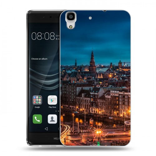 Дизайнерский пластиковый чехол для Huawei Y6II амстердам