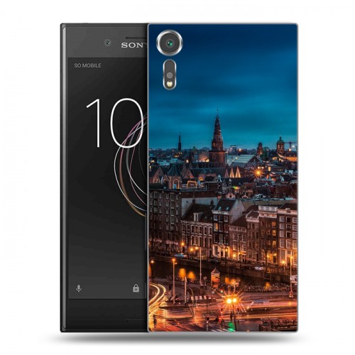 Дизайнерский пластиковый чехол для Sony Xperia XZs амстердам