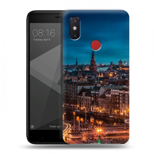 Дизайнерский силиконовый чехол для Xiaomi Mi8 SE амстердам