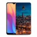 Дизайнерский силиконовый с усиленными углами чехол для Xiaomi RedMi 8A амстердам