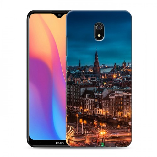 Дизайнерский силиконовый с усиленными углами чехол для Xiaomi RedMi 8A амстердам