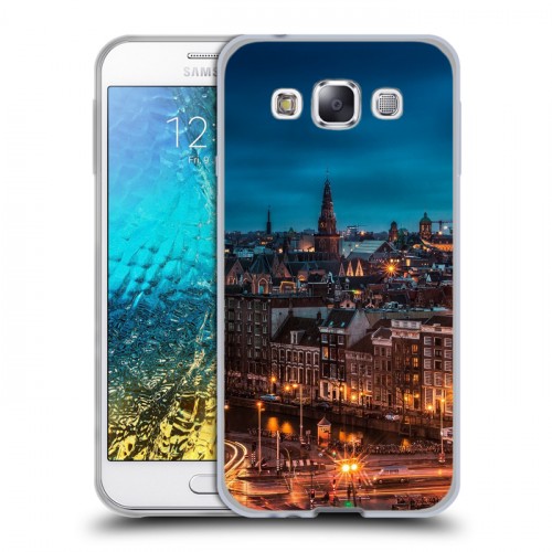 Дизайнерский пластиковый чехол для Samsung Galaxy E5 амстердам