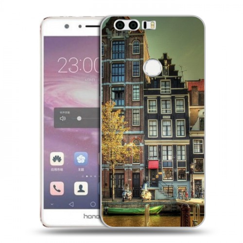 Дизайнерский пластиковый чехол для Huawei Honor 8 амстердам