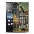 Дизайнерский пластиковый чехол для Sony Xperia acro S амстердам